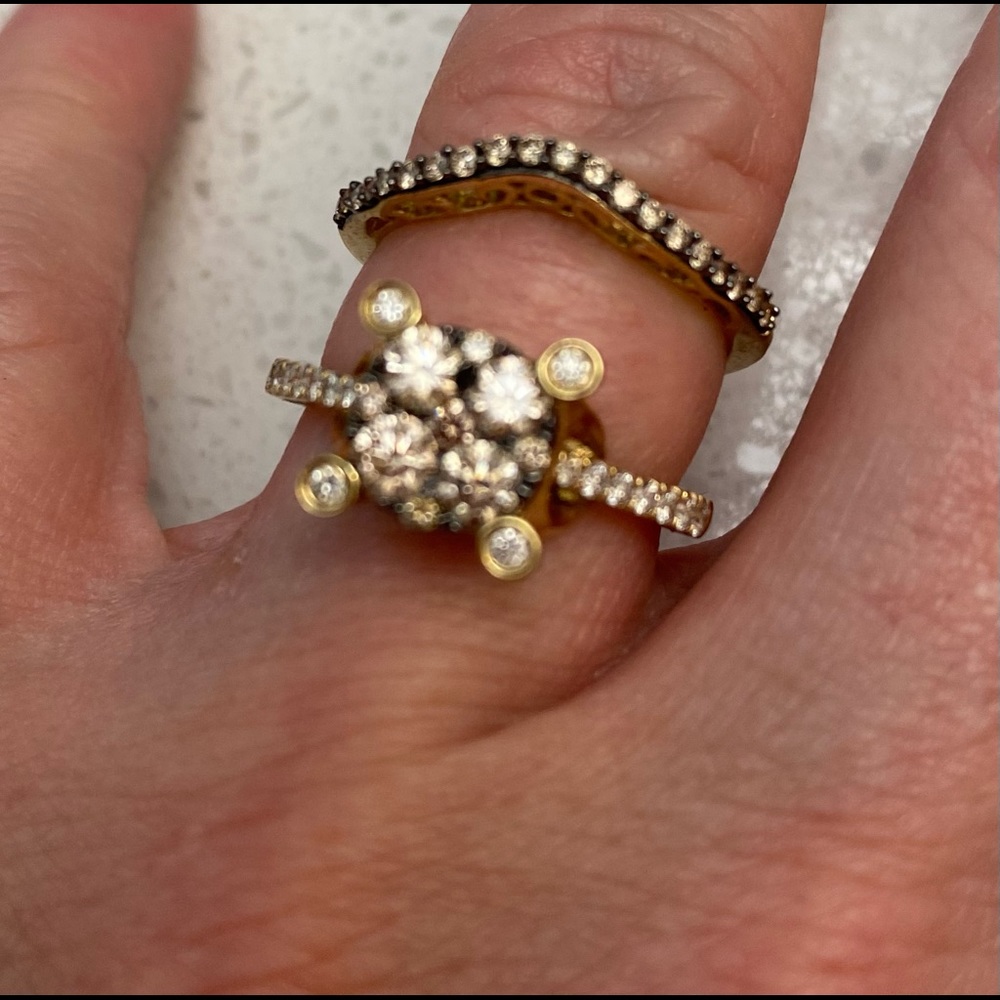 Levian Chocolatier 14k yellow gold Diamond ring ! 7